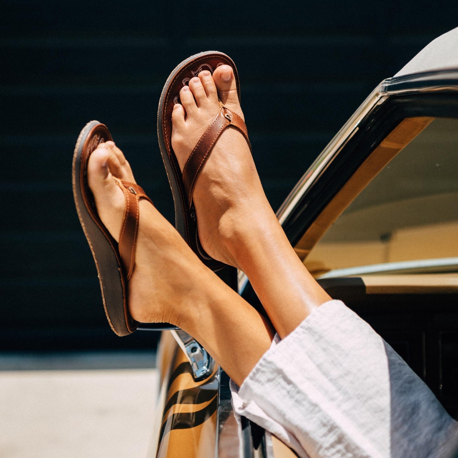 Paniolo leather footwear